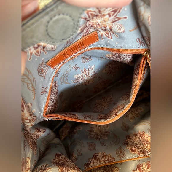 HOBO Pier Leather Gray Titanium Shoulder Bag - Picture 12 of 13